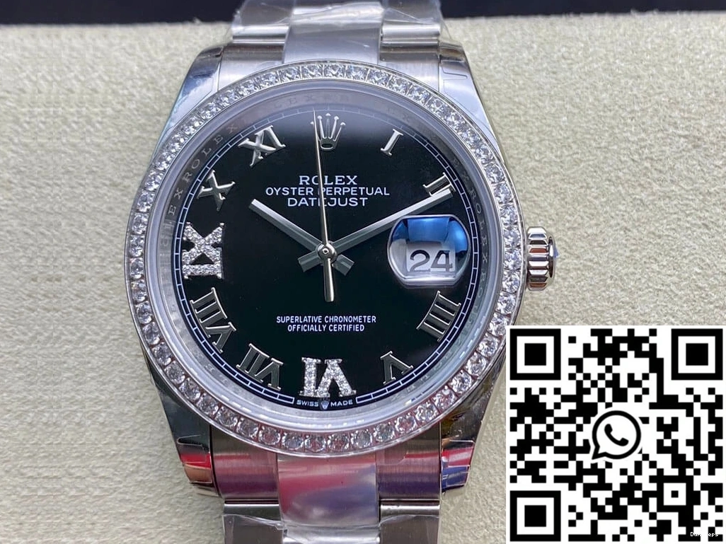 Factory Diamond-set Datejust 36MM Bezel EW Rolex 0204
